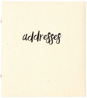 C.R. Gibson Cloth Refillable 6-Ring Address Book, 440 Entries, 6.5'' W x 7.25'' L