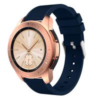 ZSZCXD Compatible for Samsung Galaxy Watch 42mm, 20mm Width Silicone Replacement Strap Wristband WatchBand for Samsung Galaxy (42mm) SM-R810/SM-R815 (Navy, 20mm Width)