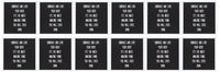 3dRose Embrace and Love Your Body White Lettering on Black Background Greeting Cards, Set of 12 (gc_180076_2)
