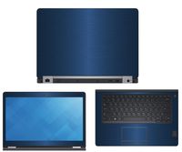 Decalrus - Protective Decal for Dell Latitude E5470 (14" Screen) Laptop Blue Texture Brushed Aluminum Skin Skins Decal for case Cover wrap BAlatitudeE5470Blue