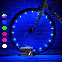 Activ Life Bike Wheel Lights (2 Tires, Blue) Best Gifts for Men for Christmas Stocking Stuffers & Birthday Gifts, Teens & Boys. Top Unique Presents for Kids 2019 Ideas for Him, Dad, Brother, Uncle