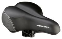 Schwinn Comfort Bike Saddle, Wide Saddle, Memory Foam, Black