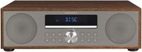 Crosley CR3501A-WA Fleetwood Bluetooth FM Clock Radio and CD Player, Walnut