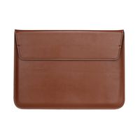 Jennyfly 15 inch MacBook Sleeve Cover Slim MacBook Sleeve Cover Multifunction 360° Protection Cover with Stand Featurer (Not fit for Old MacBook Pro 15.4 A1278) for Most 15-15.4 inch MacBook - Brown