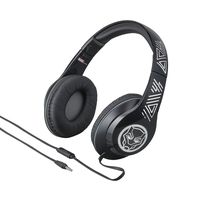 Marvel Over The Ear Wired Headphones with Built in Microphone Quality Sound from The Makers of iHome (Black Panther)