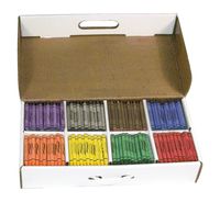 Prang Crayons Master Pack, Standard Size, 8 Assorted Colors, 400 Count (32340)