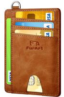 FurArt Slim Minimalist Wallet, Front Pocket Wallets, RFID Blocking, Credit Card Holder with Disassembly D-Shackle