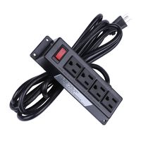 Power Strip, Beesmall 4 Outlets 10 ft Heavy Duty Surge Extension Cord, Wall Mountable The Desk Table, Workbench, Nightstand, Dresser, Home, Office, Hotel (4AC-3M)