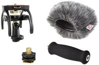 Rycote PCM-D100 Audio Recorder Kit, Includes Recorder Suspension, Soft Grip Extension Handle, Hot Shoe 3/8"Adaptor, Mini Windjammer