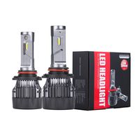 Alla Lighting S-HCR 9005 LED Headlight Bulbs Conversion Kits Replacement 10000Lms Xtreme Super Bright DRL HB3, 6K Xenon White