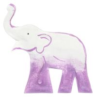 Mr. Ellie Pooh Fair Trade Purple Good Luck Elephant Office Magnet, (910-814959022071)