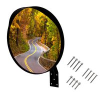 WatchYrBack 18 inch Convex Mirror, Outdoor or Indoor, Wide Angle View, Curved Traffic Safety and Security Mirror 460 mm