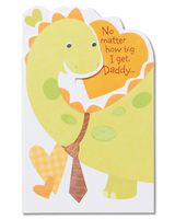 American Greetings Dinosaur Father's Day Card with Embossing