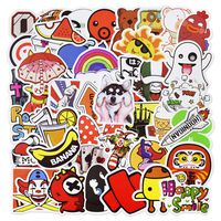 Laptop Stickers, Water Bottle Stickers for Laptop Water Bottles Hydro flask Car Bumper Skateboard Guitar Luggage Waterproof Vinyl Decals Cool Graffiti Stickers Pack (50 Pcs Cartoon Series B Stickers)