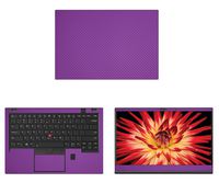 Decalrus - Protective Decal for Lenovo ThinkPad X1 Carbon (6th Gen.) (14" Screen) Laptop Purple Carbon Fiber Skin case Cover wrap CFlenovoTnkpadX1carbon6Purple