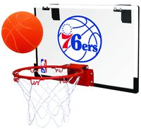 Rawlings NBA Philadelphia 76Ers 00664196111NBA Game On Polycarbonate Hoop Set (All Team Options), Blue, Youth