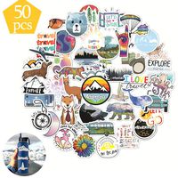 QTQYQJ Outdoor VSCO Stickers for Water Bottles|50-Pack Waterproof Vinyl Stickers Laptop Sticker for Kids,Cute Decal Stickers Perfect for Laptop,Hydro Flask,Phone,Car,Travel,Scooterand so on