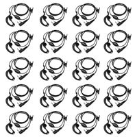 abcGoodefg G Shape Ear-Clip Earpiece Headset Mic Compatible with Kenwood PUXING Baofeng UV-5R UV-82 BF-UV5R TYT UV-5RA HYT 666s 777s 888s Retevis H-777 Talkabout 2 Two-Way Radio Walkie Talkie