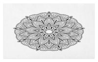 GugeABCmat Machine Washable Carpet,Abstract Artistic Design Ice Creams and Cones Boho Ornamental Doodle,Weather Mats 42" W X 36" L,Charcoal Grey and White
