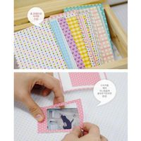 TopOne 20 Pcs Pastel Color Instant Films Sticker for Fujifilm Instax Mini 8 7S 25 50s