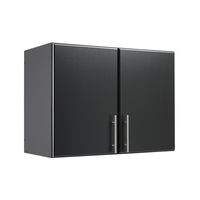 Prepac Elite Storage Cabinet, 32" Stackable Wall, Black