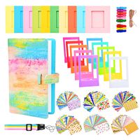 Sunmns Accessories Bundle Kit Set for Fujifilm Instax Mini 9 8 90 70 Films, Accessory Include Album, Film Stickers, Desk Frames, Hanging Frame, Strap (Rainbow)