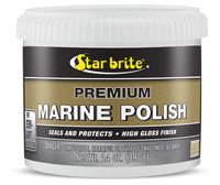 Star brite Premium Marine Polish with PTEF - Boat Wax That Seals & Protects Gel Coat with a High Gloss Finish, Tub 14 oz