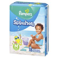 Swim Diapers Size 4 (20-33 lb), 18 Count - Pampers Splashers Disposable Swim Pants, Medium