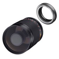 Samyang MF 500mm F8.0 Mirror Lens M42 Mount - DSLR CSC Telephoto Lens Manual Focus Filter Diameter 72mm for Full Format and APS-C
