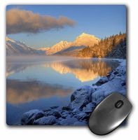 3dRose LLC 8 x 8 x 0.25 Inches Mouse Pad, Fog Lake McDonald, Chuck Haney (mp_91863_1)