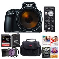 Nikon Coolpix P1000 Digital Camera Bundle with Nikon ML-L7 Remote Control, 32GB Extreme Pro Card and Essential Accessories (7 Items)