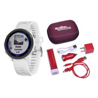 Garmin Forerunner 245 Music White Clever Training Power Bundle