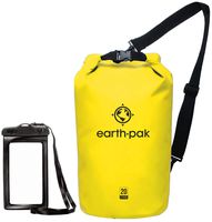 Earth Pak -Waterproof Dry Bag - Roll Top Dry Compression Sack Keeps Gear Dry for Kayaking, Beach, Rafting, Boating, Hiking, Camping and Fishing with Waterproof Phone Case