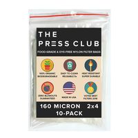 160 Micron | Premium Nylon Rosin Tea Filter Screen Press Bags | 2" x 4" | 10 Pack | Zero Blowout Guarantee | All Micron & Sizes Available