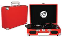 Vinyl Styl Groove Portable 3 Speed Turntable (Red)