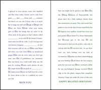 Quiplip Funny Fill-in-The-Blank Miss You and Belated Birthday Cards, 6-Pack (QL04326PCK)