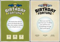 Quiplip Misfortune Birthday 6) Greeting Cards