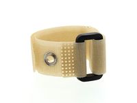 Reusable Cinch Straps - Various Sizes (8" x 3/4" with Eyelet, Tan)