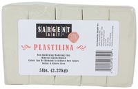 Sargent Art Plastilina Modeling Clay, 5-Pound, Cream
