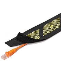 5" Wide Dura Race Carpet Cord Cover - 5FT Length - Color: Safety Stripe