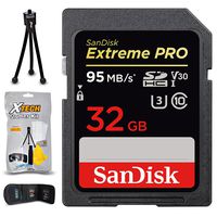 SanDisk Extreme PRO 32GB SD Memory Card + Xtech Starter Kit for Canon Cameras Including Canon Powershot G5 X, G9 X, G3 X, SX410 is, SX530 HS, SX60 HS, G7 X, D30, SX520, SX400 is, G1 X Mark II, SX700