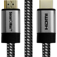SecurOMax HDMI Cable (4K 60Hz, HDMI 2.0, 18Gbps) with Braided Cord, 8 Feet
