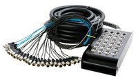 In Line Audio 20 Channel Audio Snake - (100 Feet) (Black)