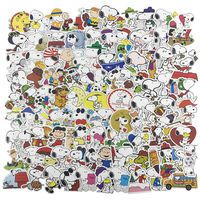 Cute Dog Cartoon Laptop Stickers 100pcs Pack, Vinyl Computer Waterproof Water Bottles Skateboard Luggage Decal Graffiti Patches Decal