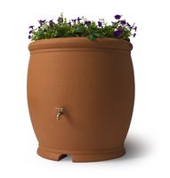 Algreen 85001 Products Barcelona Rain Barrel 100-Gallon, Terra Cotta
