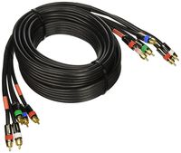 Monoprice 106310 15-Feet 18AWG CL2 Premium 5-RCA Component Video Coaxial Cable - Black