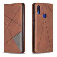 CUSKING Xiaomi Redmi Note 7 Full Body Protective Case, Magnetic Cover for Xiaomi Redmi Note 7 with Card Slot, Ultra Soft PU Cover, Flip Case Wallet Case, Brown
