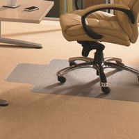 Floortex Chair Mat with Lip 45" x 53" for Standard Pile Carpets