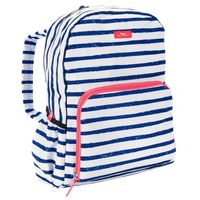 SCOUT Stowaway Foldable Travel Backpack, Lightweight Water Resistant Canvas, Interior Laptop Sleeve, Folds Into Front Zipper Pouch