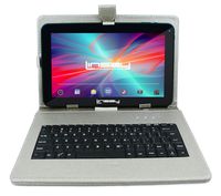 LINSAY New F10XHDBDS, Quad Core, 1GB RAM DDR3 8GB Android 4.4 Kit Kat with Silver Keyboard Bundle Deluxe